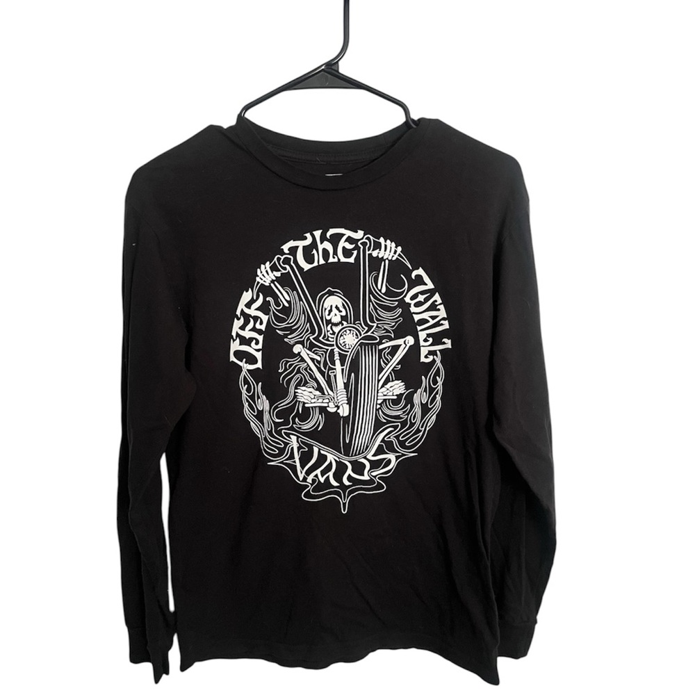 Black vans Graphic Long Sleeve Shirt